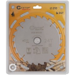 Диск пильный по дереву с тефлоновым покрытием 24Т Profi plus 210х1.5/2.2х32/30/25.4/20мм Cutop 75-21024Т