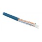 Кабель витая пара U/UTP кат.6 4 пары 23 AWG ОЖ solid с разделит. LSZH нг(С)-HF UUTP4-C6-S23-IN-LSZH-BL-100 син. (уп.100м) Hyperl