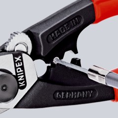 Тросорез компактный L-190мм зоны для обжимки концевых гильз Knipex KN-9561190