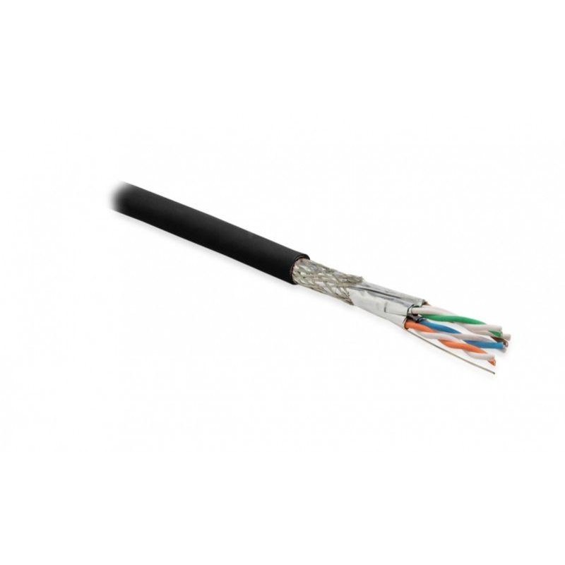 Кабель витая пара S/FTP кат.6A 4 пары 23 AWG ОЖ solid кажд. пара в фольге общий экран - медн. оплетка для внешн. прокл. PE SFTP4