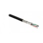 Кабель витая пара S/FTP кат.6A 4 пары 23 AWG ОЖ solid кажд. пара в фольге общий экран - медн. оплетка для внешн. прокл. PE SFTP4