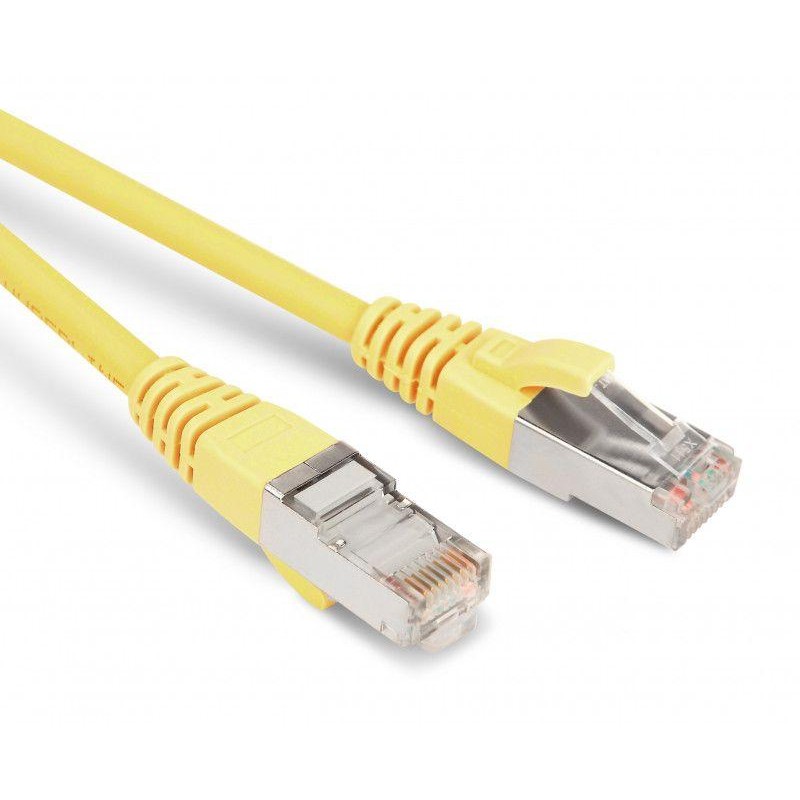 Патч-корд кат.5E F/UTP экранир. LSZH PC-LPM-STP-RJ45-RJ45-C5e-15M-LSZH-YL 15м желт. Hyperline 36337