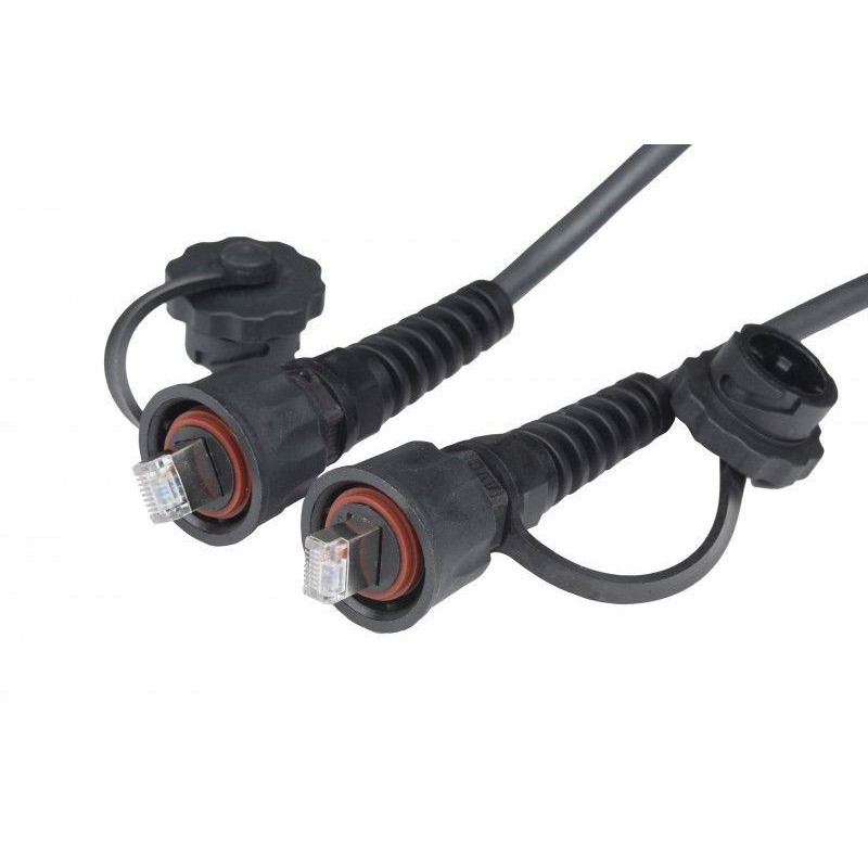 Патч-корд промышленный кат.5E F/UTP экранир. IP67 PC-IE-LPM-STP-RJ45-RJ45-C5e-2M-BK с защ. крышками 2м черн. Hyperline 45464 Патч-корд промышленный кат.5E F/UTP экранир. IP67 PC-IE-LPM-STP-RJ45-RJ45-C5e-2M-BK с защ. крышками 2м черн. Hyperline 45464