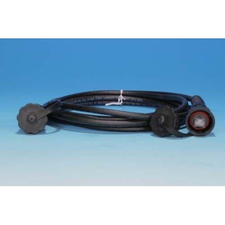 Патч-корд промышленный PC-IE-LPM-UTP-RJ45-RJ45-C6-5M-BK U/UTP IP67 кат.6 с защ. крышками 5м черн. Hyperline 46289