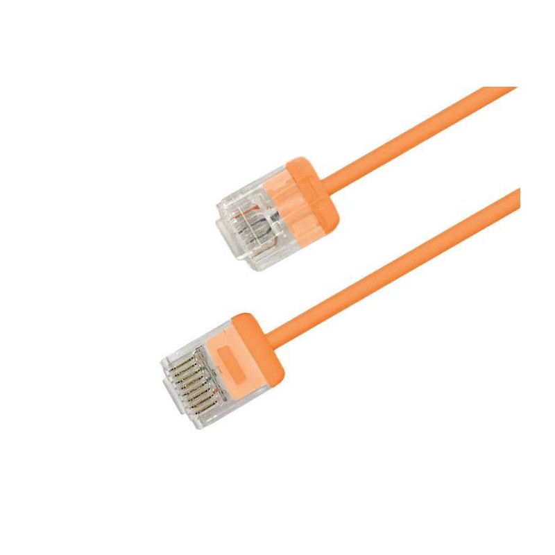 Патч-корд кат.6 (100проц. Fluke Component Tested) U/UTP 32AWG LSZH PC-LPU-UTP-RJ45-RJ45-C6-3M-LSZH-OR 3м оранж. Hyperline 490734