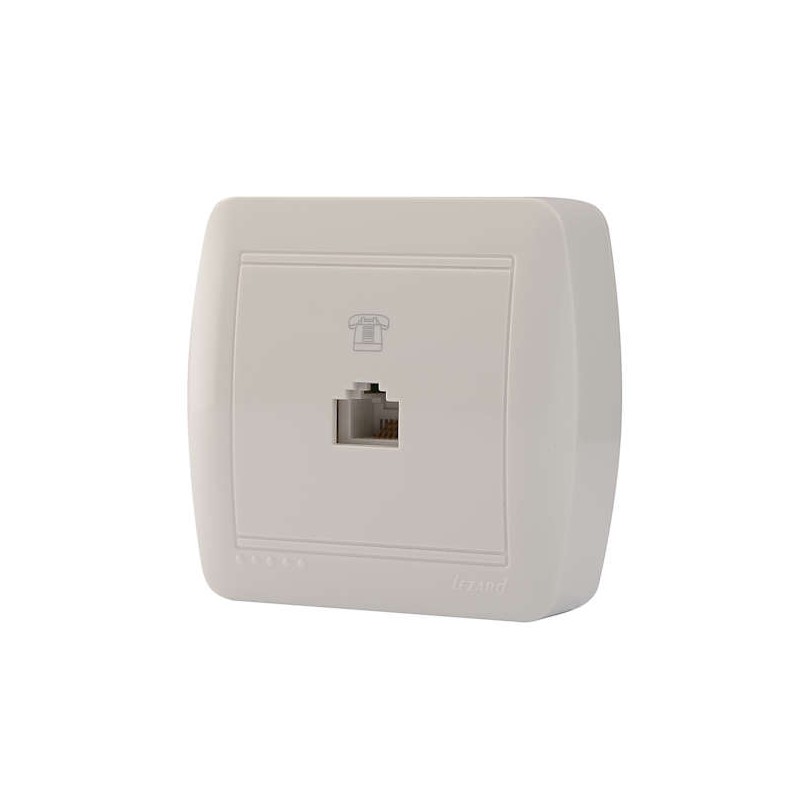 Розетка телефонная ОП Demet RJ11 евро стандарт бел. LEZARD 711-0200-137 Розетка телефонная ОП Demet RJ11 евро стандарт бел. LEZARD 711-0200-137