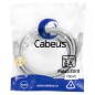 Патч-корд S/FTP кат.6A (10G) 2xRJ45/8p8c экранир. LSZH 3м сер. Cabeus 7904c