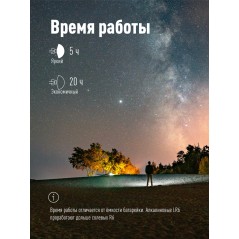 Фонарь светодиодный налобный 3Вт КОБ Космос KOC-H3WCOBLED