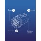 Фонарь Классика 860 LED (19Led 4хR20) Космос KOC860LED