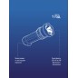 Фонарь аккумуляторный 2 режима 0.5Вт аккум. 0.3А.ч прямое ЗУ 220В КОСМОС KOCAcc102LED