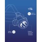 Фонарь аккумуляторный налобный H3W LED 3Вт 2 режима литиевый аккум. 1.5А.ч ЗУ USB КОСМОС KOCH3WLi-On