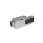 Коннектор 8P8C-SH-C6+ -TWP с фиксатором кабеля и колпачком RJ-45(8P8C) под витую пару категория до 6a экран. для ож кабеля для т
