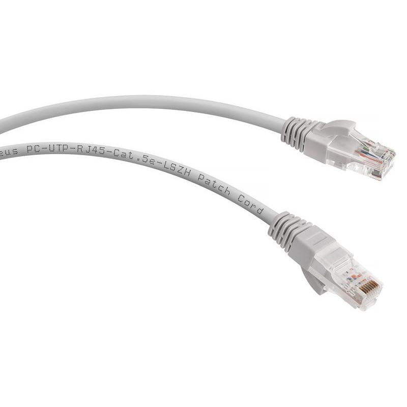 Патч-корд кат.5E U/UTP неэкранир. 2хRJ45/8p8c LSZH PC-UTP-RJ45-Cat.5e-3m-LSZH 3м сер. Cabeus 8866c Патч-корд кат.5E U/UTP неэкранир. 2хRJ45/8p8c LSZH PC-UTP-RJ45-Cat.5e-3m-LSZH 3м сер. Cabeus 8866c