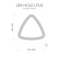 Светильник светодиодный RVE-LBX-HOLE-LITUS-1400-N 112Вт 4000К 1400х1330х70мм накладной бел. RVElektro RVE00001557