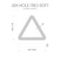 Светильник светодиодный RVE-LBX-HOLE-TRIO-SOFT-1500-P 114Вт 4000К 1500х1335х100мм подвесной шир. рассеив.-80мм бел. RVElektro RV