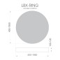 Светильник светодиодный RVE-LBX-RING-1950-P 361Вт 4000К 1950х1950х120мм подвесной бел. RVElektro RVE00000264