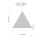 Светильник светодиодный RVE-LBX-TRIO-400-N 11Вт 4000К 400х346х100мм накладной бел. RVElektro RVE00001489
