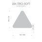 Светильник светодиодный RVE-LBX-TRIO-SOFT-1950-P 246Вт 4000К 1950х1736х120мм подвесной бел. RVElektro RVE00000420 Светильник светодиодный RVE-LBX-TRIO-SOFT-1950-P 246Вт 4000К 1950х1736х120мм подвесной бел. RVElektro RVE00000420