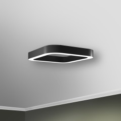 Светильник светодиодный RVE-LBX-HOLE-BOX-SOFT-1400-N 134Вт 4000К 1400х1400х100мм накладной шир. рассеив.-80мм бел. RVElektro RVE