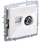 Розетка компьютерная + телевизионная 2-м Brite РТВ/РК12-БрБ RJ45 кат.5E + TV механизм бел. IEK BR-AK20-1-K01 Розетка компьютерная + телевизионная 2-м Brite РТВ/РК12-БрБ RJ45 кат.5E + TV механизм бел. IEK BR-AK20-1-K01