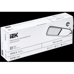 Светильник светодиодный ДКУ 1004-50Ш 3000К IP65 сер. IEK LDKU1-1004-050-3000-K03