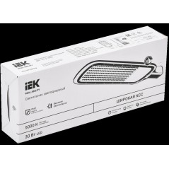 Светильник светодиодный ДКУ 1012-30Ш 5000К IP65 сер. IEK LDKU1-1012-030-5000-K03