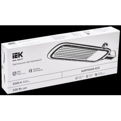 Светильник светодиодный ДКУ 1012-200Ш 5000К IP65 сер. IEK LDKU1-1012-200-5000-K03
