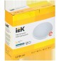 Светильник светодиодный ДПБ 3001 12Вт IP54 4000K круг бел. IEK LDPB0-3001-12-4000-K01
