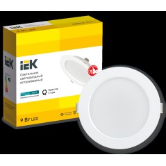 Светильник светодиодный ДВО 1612 9Вт 4000К IP20 встраив. круг бел. IEK LDVO0-1612-09-4000-K01