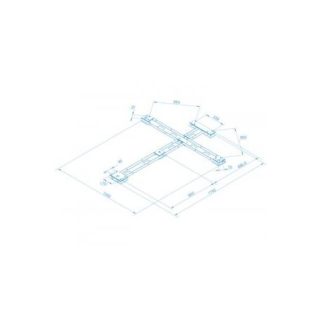 Рама монтаж. для турникета полноростового PERCo-RF01 0-01 229411