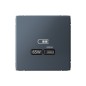 Розетка USB ArtGallery тип C 65Вт QC PD высокоскор. ЗУ механизм грифель SE GAL000727