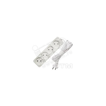Удлинитель 4х1.5м без заземл. 6А IP20 1.3кВт ШВВП Союз 481S-0401