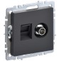Розетка компьютерная + телевизионная 2-м BRITE РТВ/РК12-БрГ RJ45 кат.5E + TV механизм графит IEK BR-AK20-1-K53 Розетка компьютерная + телевизионная 2-м BRITE РТВ/РК12-БрГ RJ45 кат.5E + TV механизм графит IEK BR-AK20-1-K53