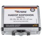 Набор коронок Bimetal (22 25 35 40 51 67) 11 предметов металлический кейс Kranz KR-92-0202-1 Набор коронок Bimetal (22 25 35 40 51 67) 11 предметов металлический кейс Kranz KR-92-0202-1