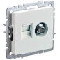 Розетка компьютерная + телевизионная 2-м Brite РТВ/РК12-БрЖ RJ45 кат.5E + TV механизм жемчуж. IEK BR-AK20-1-K36 Розетка компьютерная + телевизионная 2-м Brite РТВ/РК12-БрЖ RJ45 кат.5E + TV механизм жемчуж. IEK BR-AK20-1-K36