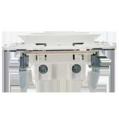 Розетка SKANDY 10А без заземл. защ. штроки SK-R01W арктич. бел. IEK SK-R13-10-K01