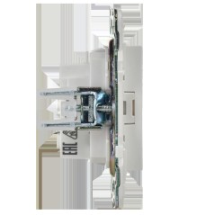 Розетка SKANDY 10А без заземл. защ. штроки SK-R01W арктич. бел. IEK SK-R13-10-K01