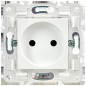 Розетка SKANDY 10А без заземл. защ. штроки SK-R01W арктич. бел. IEK SK-R13-10-K01