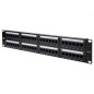 Патч-панель кат.5E UTP 19дюйм 2U 48хRJ45 568A/В черн. с организат. Datarex DR-4021