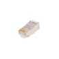Коннектор RJ45 (8P8C) под витую пару кат.5E (класс D) экранир. 100МГц покрытие 3мкд универс. ножи для проводников 0.47-0.51мм (у