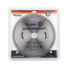 Диск пильный 250мм х60зуб х32/30мм Kranz KR-92-0129
