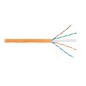 Кабель витая пара U/UTP кат.6 4х2х23AWG solid LSZH нг(А)-HFLTx оранж. (уп.305м) NIKOLAN NKL 4140C-OR