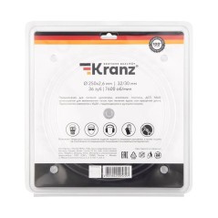 Диск пильный 250мм х36зуб х32/30мм Kranz KR-92-0127