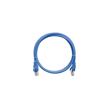 Патч-корд кат.5E (класс D) U/UTP 4 пары 24 AWG (7х0.205мм) 100МГц 2хRJ45 (8P8C) BC чистая медь LSZH нг(А)-HFLTx 3м син. NIKOMAX 