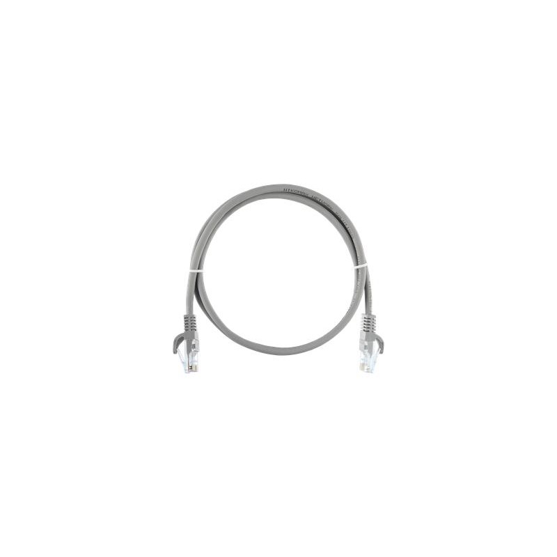 Шнур коммутационный кат.5E (класс D) U/UTP 4 пары 25 AWG (7х175мм) 100МГц 2хRJ45 (8P8C) T568B заливной с защитой защелки мж BC ч