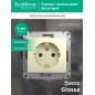 Розетка 1-м СП Glossa 16А IP20 с заземл. механизм беж. SE GSL000243