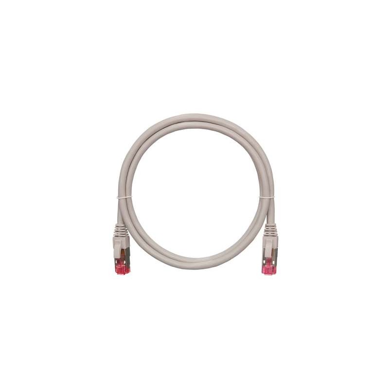 Патч-корд S/FTP 4 пары кат.6a (класс Ea) 500МГц 2хRJ45/8P8C BC (чистая медь) 26AWG (7х0.165мм) LSZH нг(А)-HFLTx сер. 0.3м NIKOMA