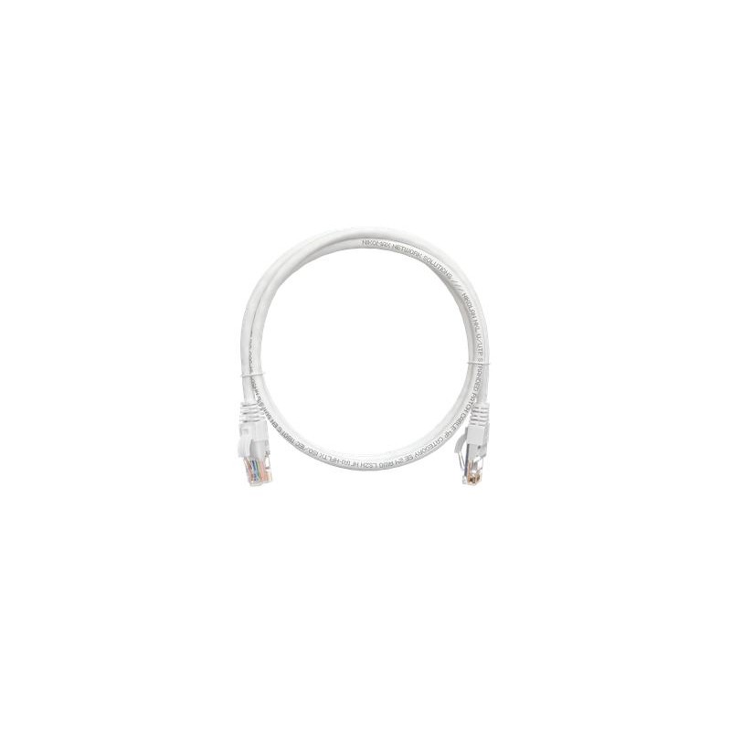 Патч-корд кат.5E U/UTP 4х2х24AWG patch LSZH нг(А) HFLTx 3м бел. NIKOMAX NMC-PC4UD55B-030-C-WT