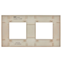 Рамка 2-м SKANDY SK-F02Sa песочн. IEK SK-M22-K98