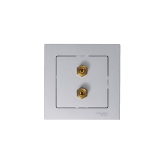 Розетка аудио 2-м AtlasDesign алюм. SE ATN000387